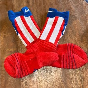 Captain America Themed Nike Elite Socks!